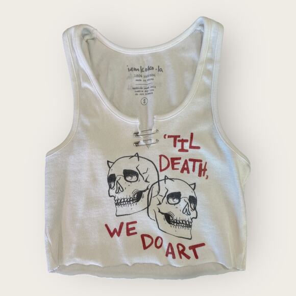 iamkoko.la x nessa barrett ‘Til Death’ Cropped Tank - Picture 2 of 4